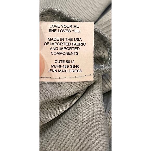 Show Me Your Mumu Womens XXS Jenn Maxi Sleeveless Dress Backless Sage Green NWT - Picture 9 of 11